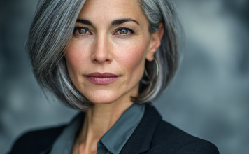 Ü60 Frisuren mittellang grau Diese Styles machen sofort jünger und eleganter