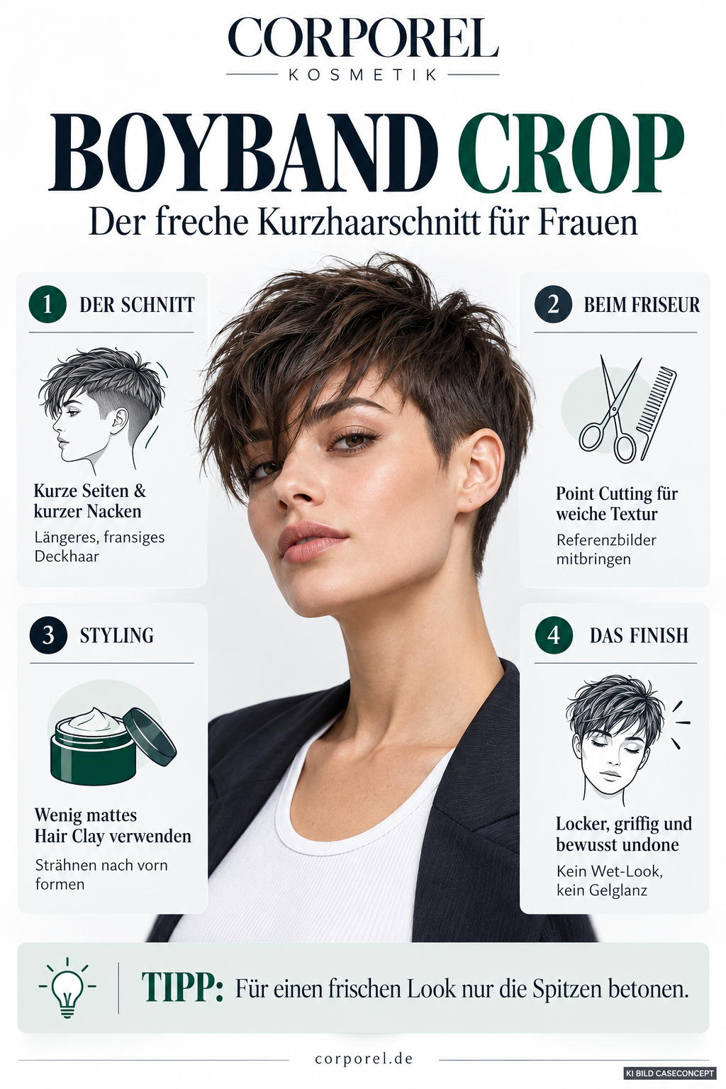 Boyband Crop_ Der freche Kurzhaarschnitt für Frauen