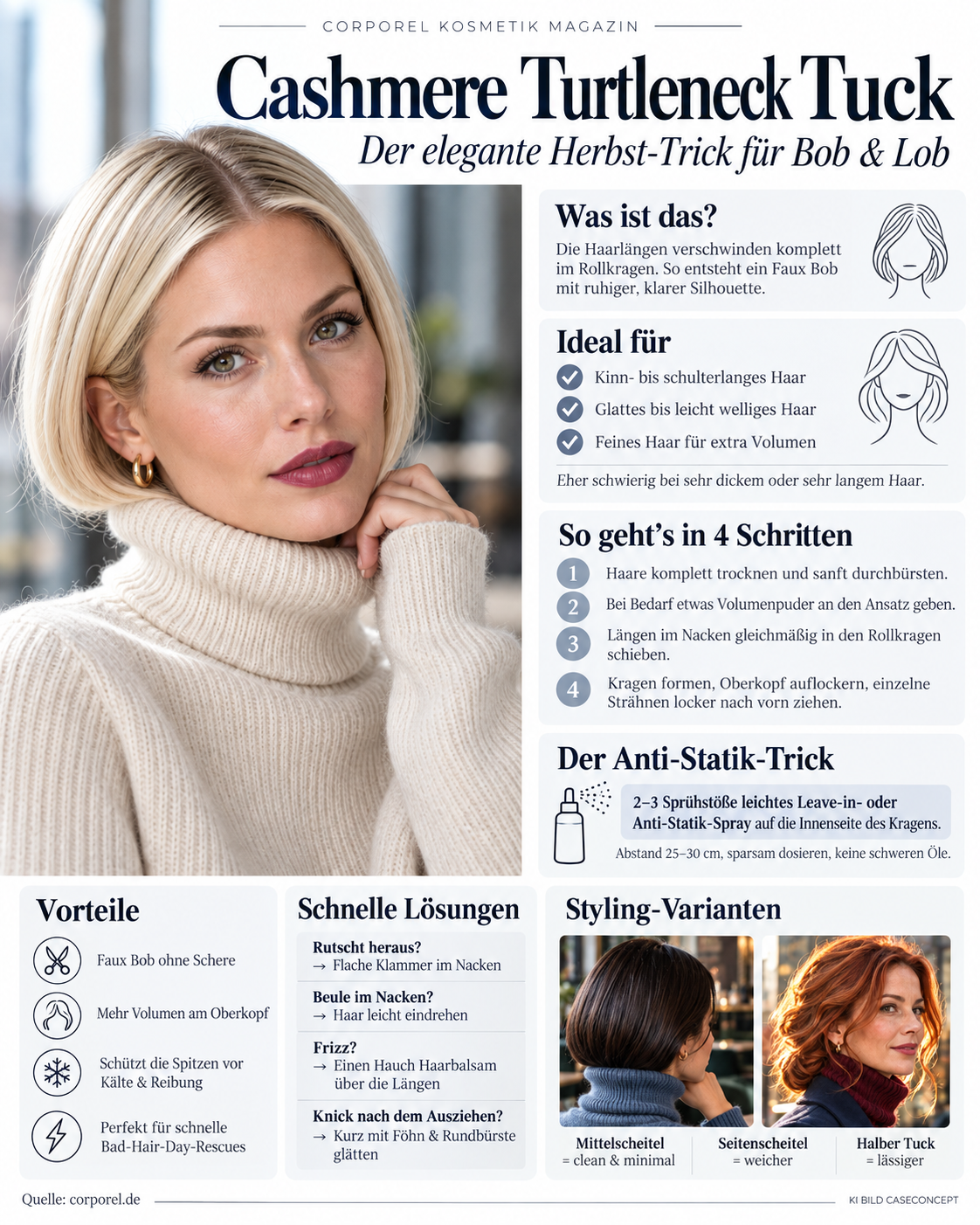 Cashmere Turtleneck Tuck Info