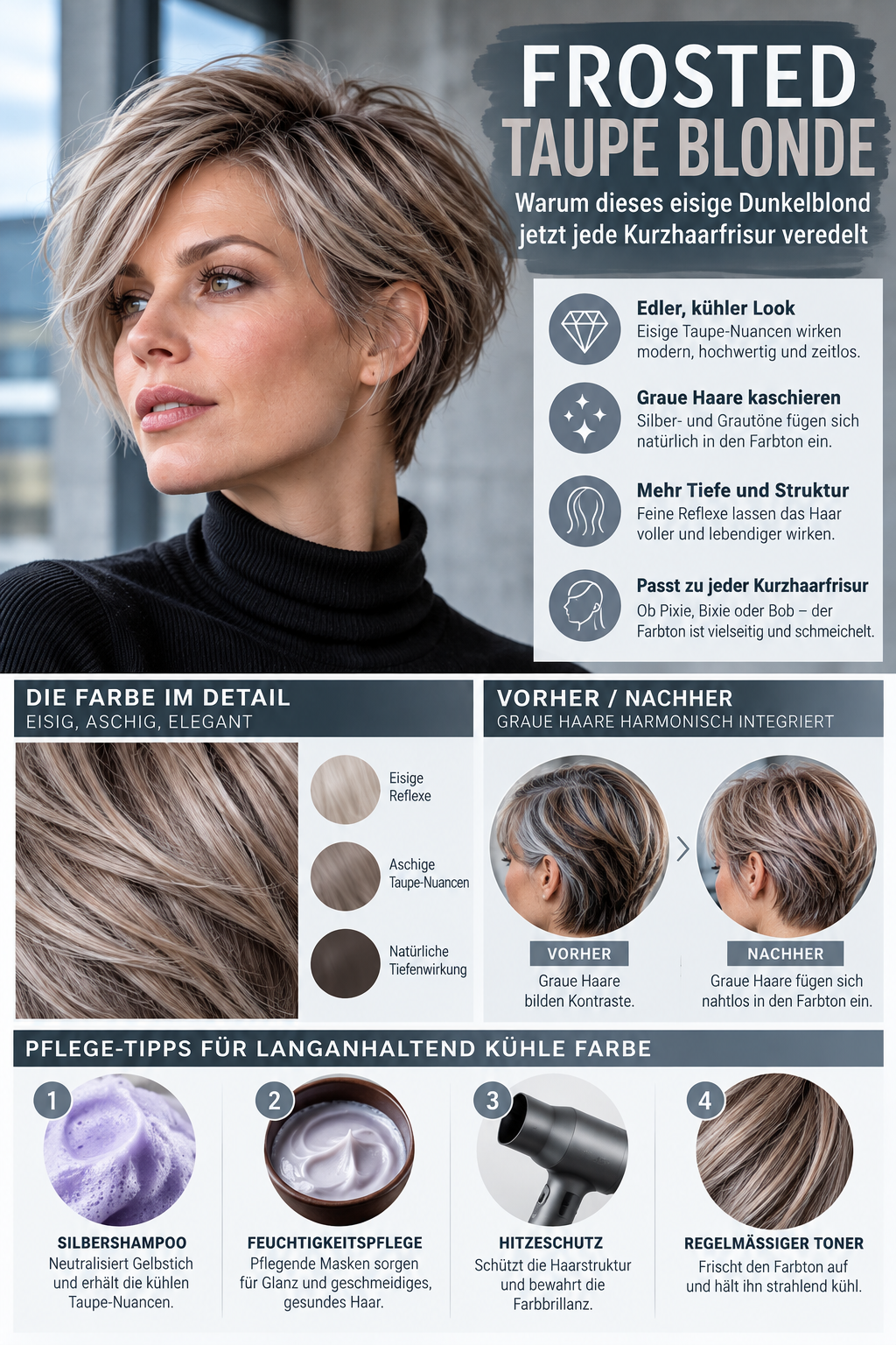 Frosted Taupe Blonde Pflegeguide