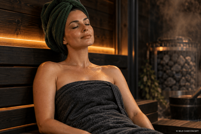Sauna Hair Shield Warum Saunagänger ihre Haarkur jetzt mit in die Kabine nehmen Sauna Hair Shield Warum Saunagänger ihre Haarkur jetzt mit in die Kabine nehmen